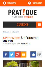 Version mobile des guides pratiques